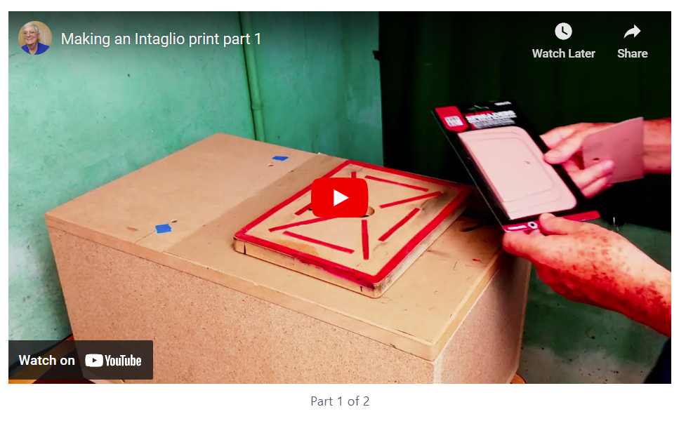 When making an intaglio print.. don’t make these 15 mistakes 2 Making an intaglio print video 1