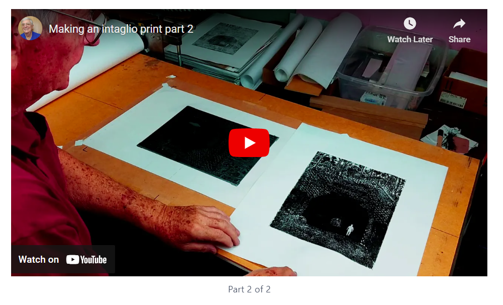 When making an intaglio print.. don’t make these 15 mistakes 3 Making an intaglio print video 2