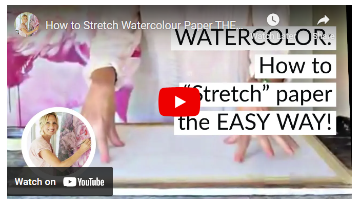 How to stretch paper for watercolor painting - Only 1 easy way needed 2 https://youtu.be/WyTxuzCdXAU