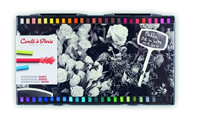What are Conte crayons made of? Are Conte crayons the same as pastels? 1 Conte crayons