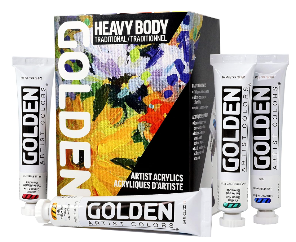 Liquitex vs Golden: Comparing The 2 Best Acrylic Paint Brands 2 Golden Heavy Body Acrylic Paint