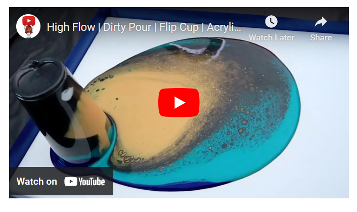13 Acrylic Flow Painting Techniques: Ultimate Guide 4 Dirty Pour Technique video