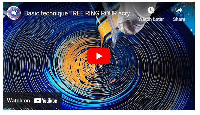 13 Acrylic Flow Painting Techniques: Ultimate Guide 8 Tree Ring Pour video