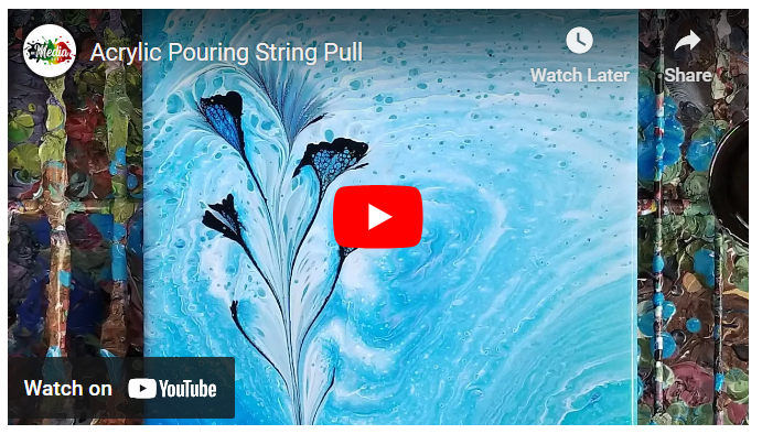 13 Acrylic Flow Painting Techniques: Ultimate Guide 10 String Pull Pour video
