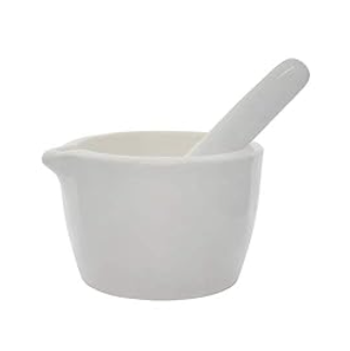A mortar and pestle can be a great glass muller alternative