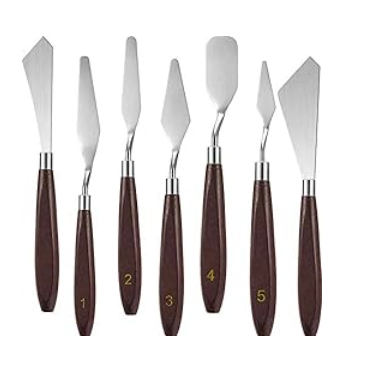 use a painting knife instead of a glass muller