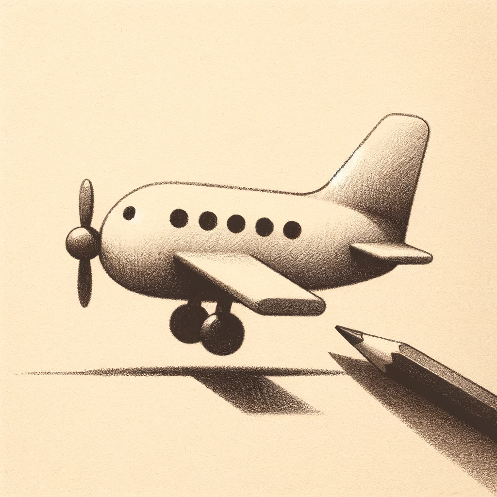 63 Easy Drawing Ideas for Beginner Artists To Draw In Pencil 36 airplane drawing with pencil