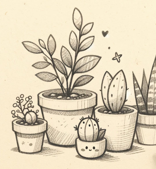 63 Easy Drawing Ideas for Beginner Artists To Draw In Pencil 13 easy drawing potted plants