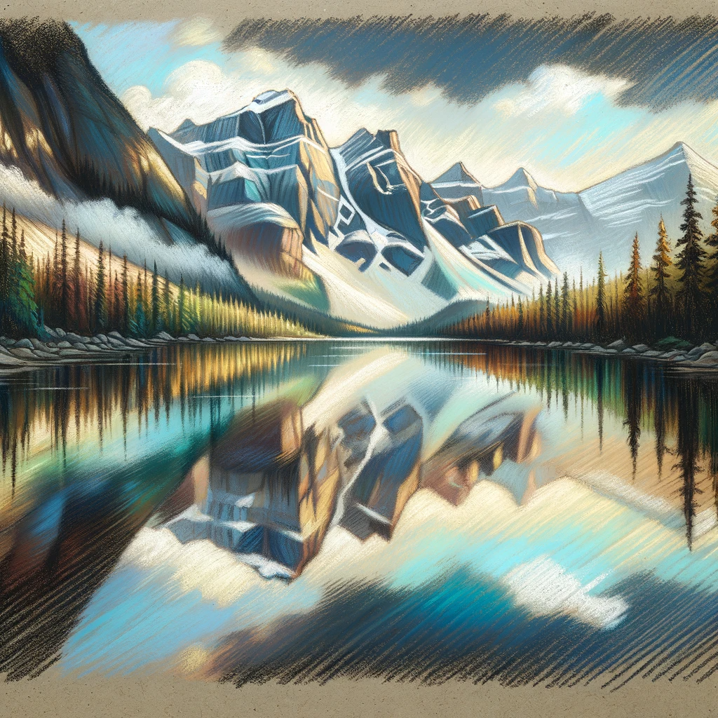 10 Easy Oil Pastel Drawings For Beginners: Tips & Techniques 9 reflections in water oil pastel art