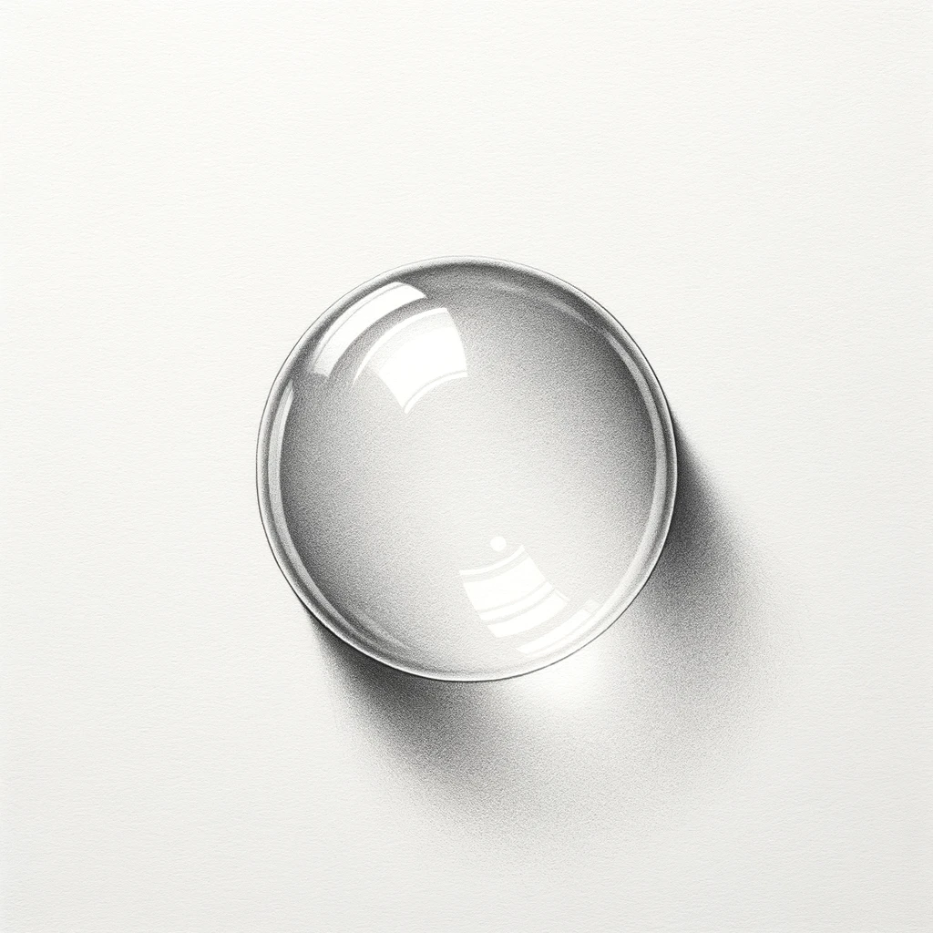Top Stuff to Sketch, 38 Ideas To Draw In Your Sketchbook 5 bubble sketch with reflection