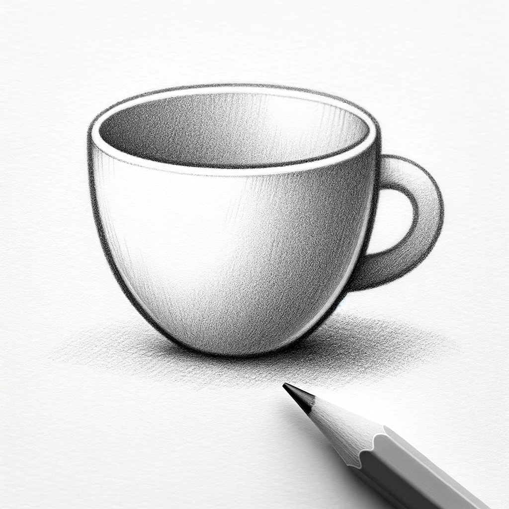 Top Stuff to Sketch, 38 Ideas To Draw In Your Sketchbook 16 drawing of a cup