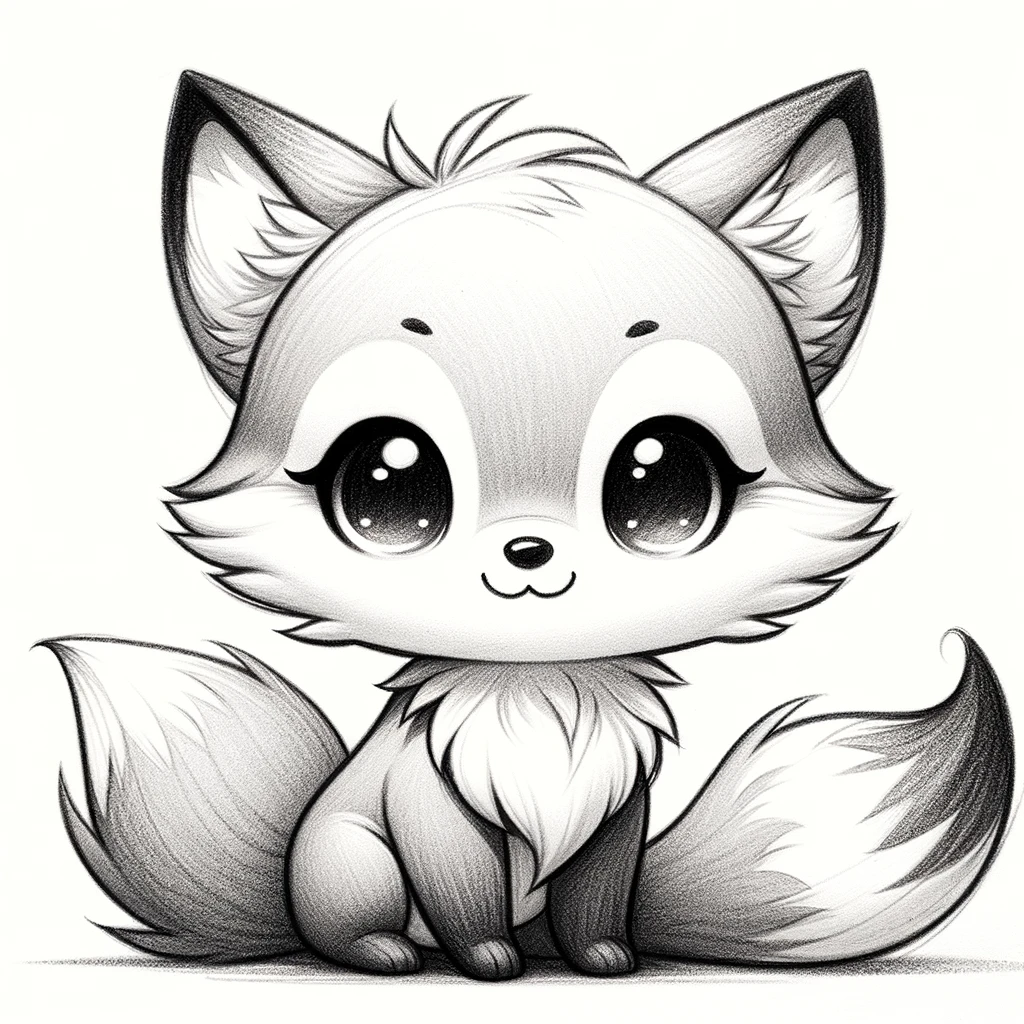 Top Stuff to Sketch, 38 Ideas To Draw In Your Sketchbook 19 Cute fox drawing