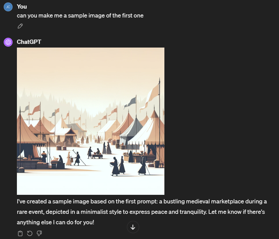 Boost Your Art Skills: Top 30 Day Drawing Challenge Ideas 2 Asking AI to make a sample image from my drawing prompt so that it can be used as a reference image.