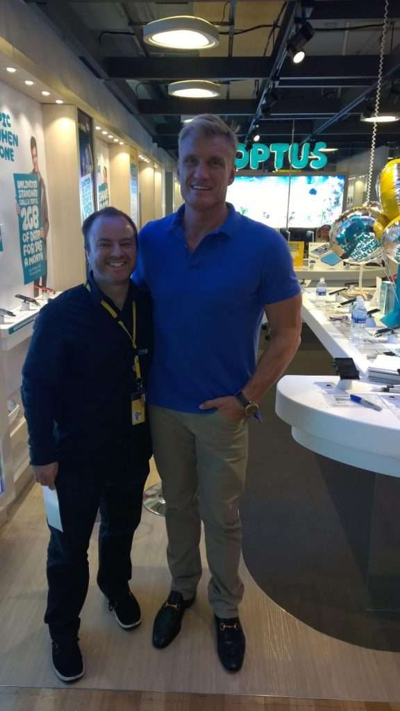 About Joe Colella 4 Joseph Colella with childhood action hero Dolph Lundgren