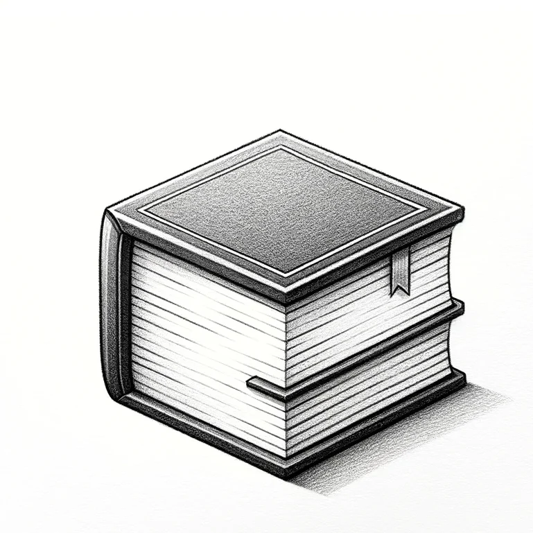 Top Stuff to Sketch, 38 Ideas To Draw In Your Sketchbook 9 Square book drawing in pencil