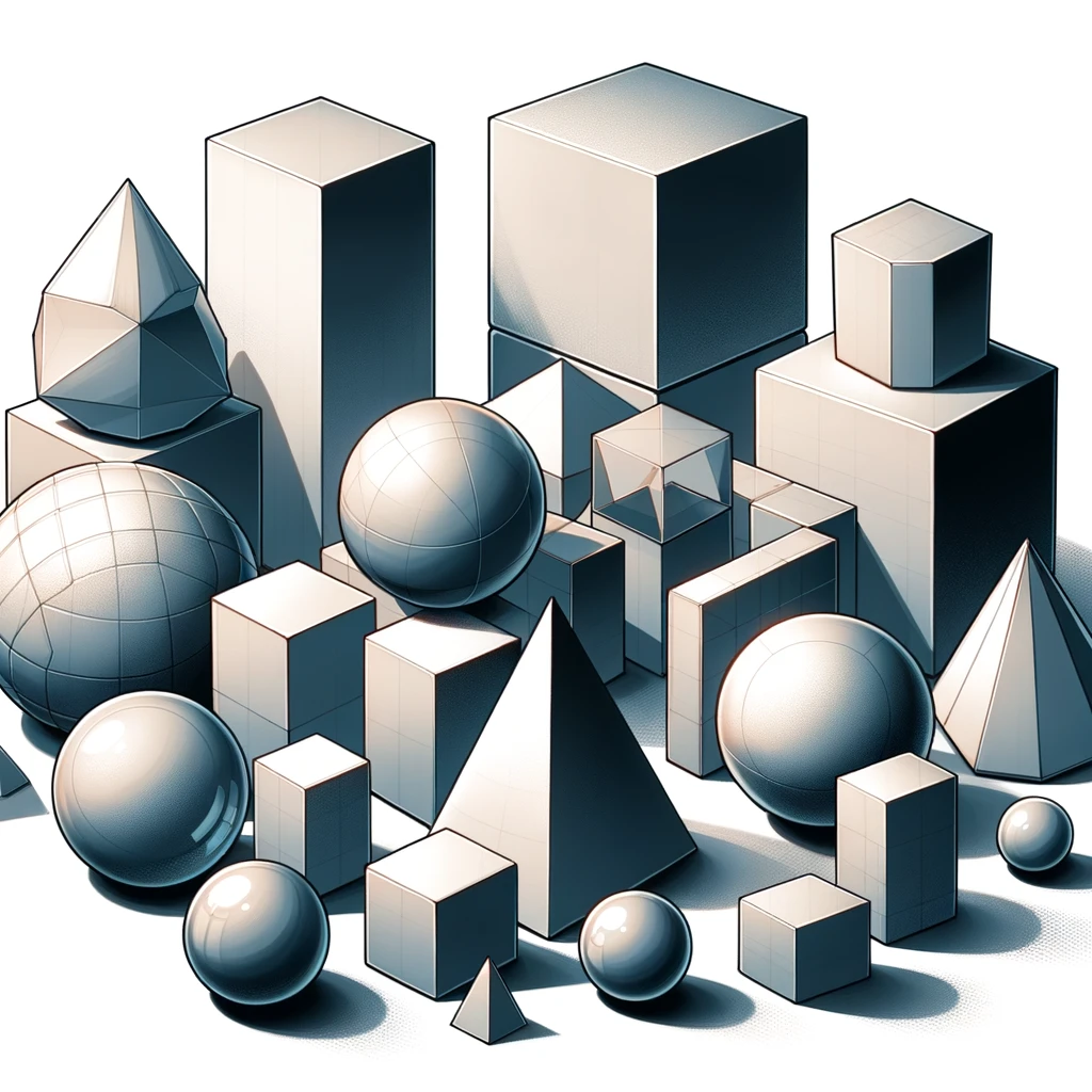 The Art of Geometric Drawing: Understanding The Basics 4 3d shapes geometric drawing
