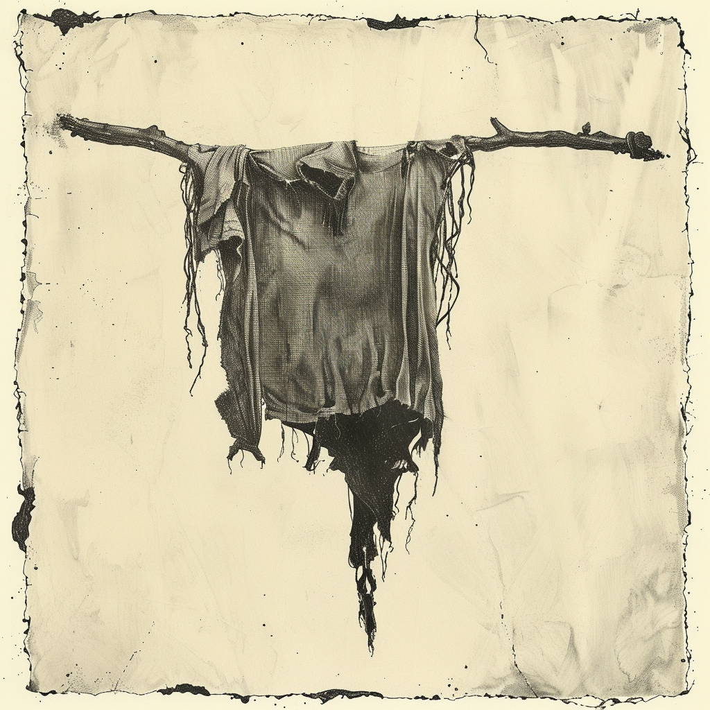 52 Healing Broken Drawing Ideas to Mend a Heart 53 A Moth-Eaten Piece of Clothing Hanging Loosely