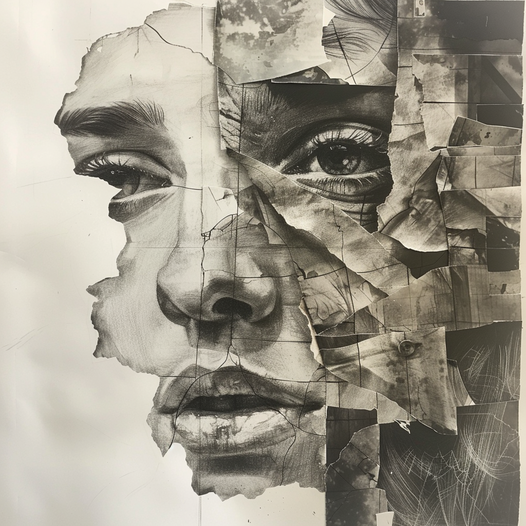 52 Healing Broken Drawing Ideas to Mend a Heart 28 A Torn Photograph Pieced Back Together