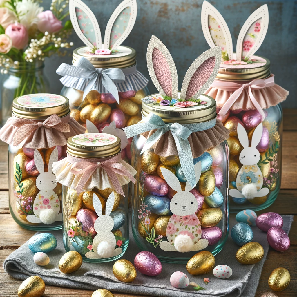 21 Easy Easter Art Projects for Kids: Boost Creativity & Make Memories 14 Bunny Mason Jars