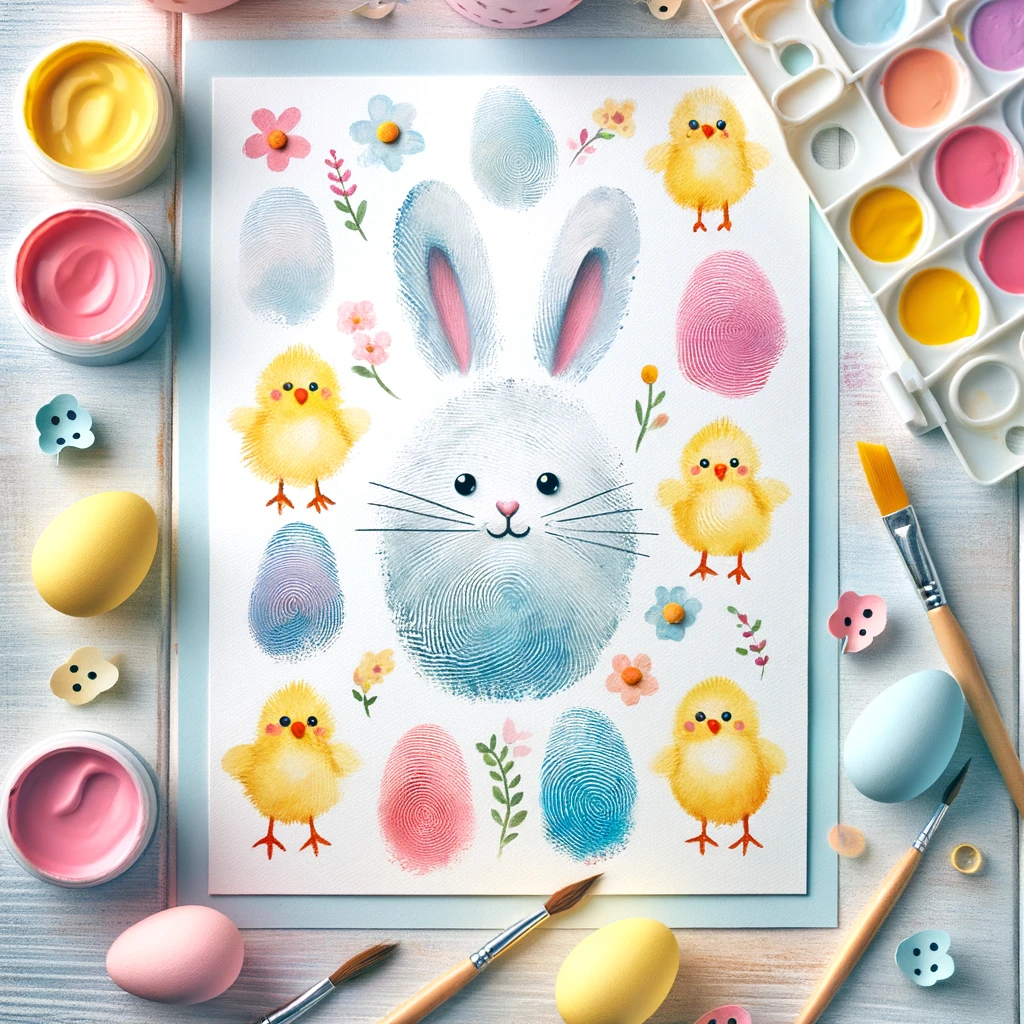 21 Easy Easter Art Projects for Kids: Boost Creativity & Make Memories 17 Bunny and Chick Fingerprints