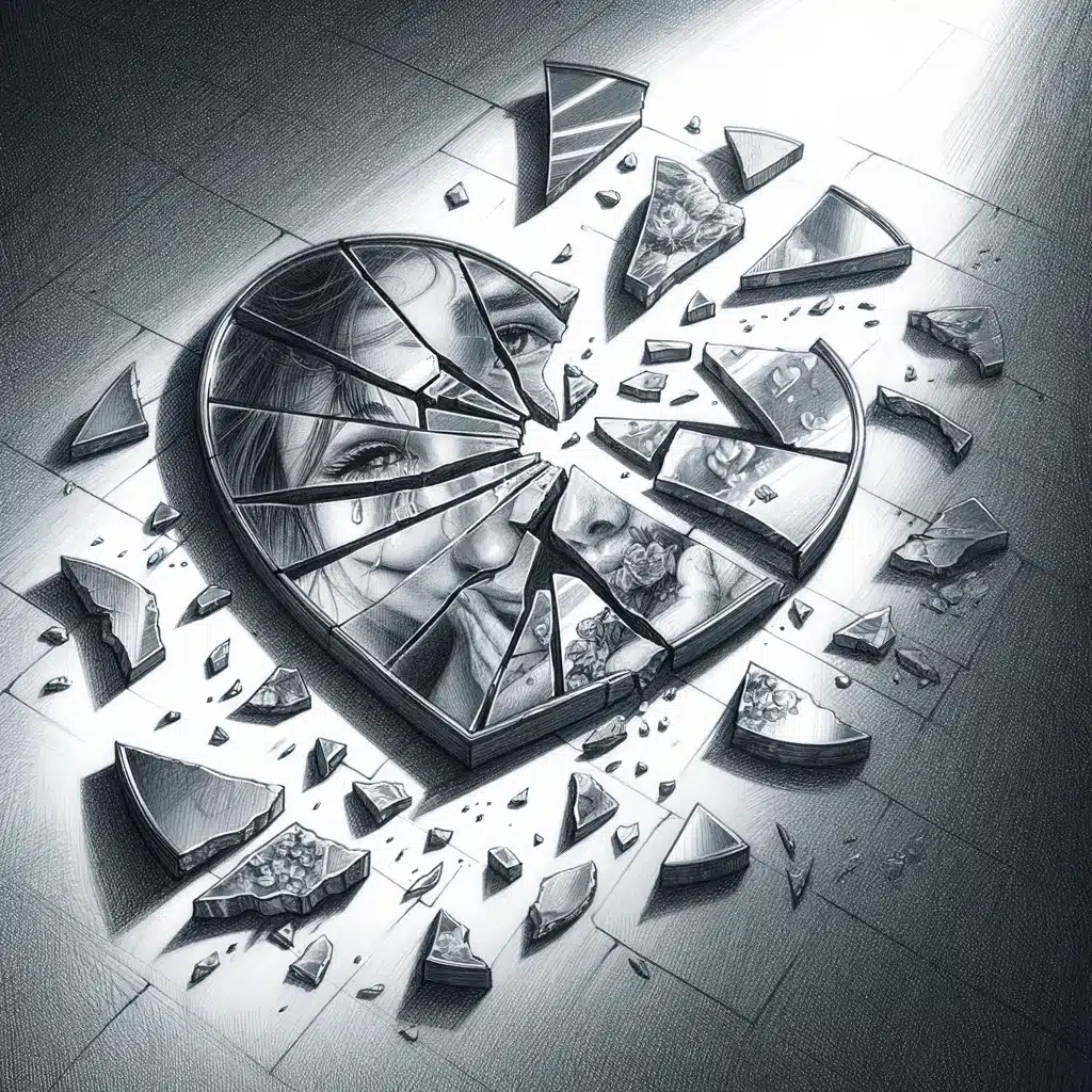 52 Healing Broken Drawing Ideas to Mend a Heart 8 Mirror of Feelings