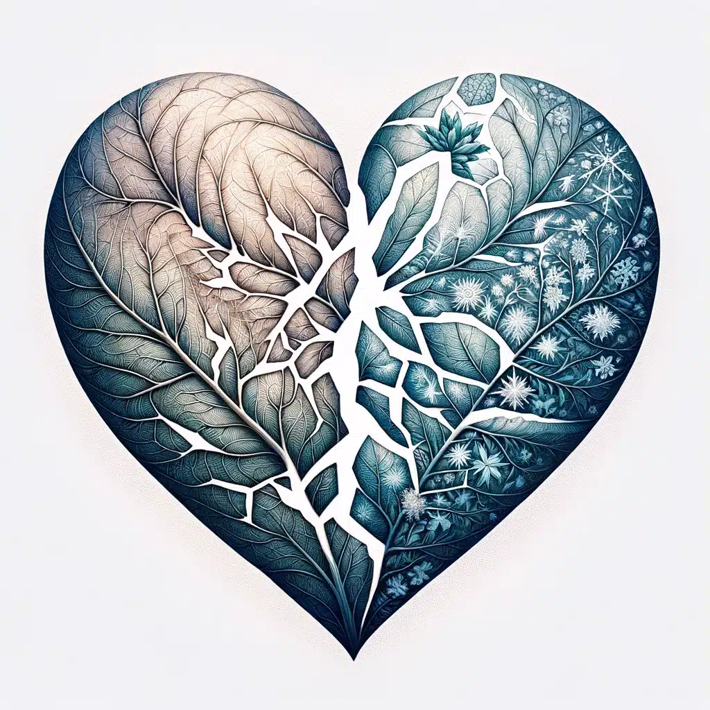 52 Healing Broken Drawing Ideas to Mend a Heart 7 Nature and Hearts