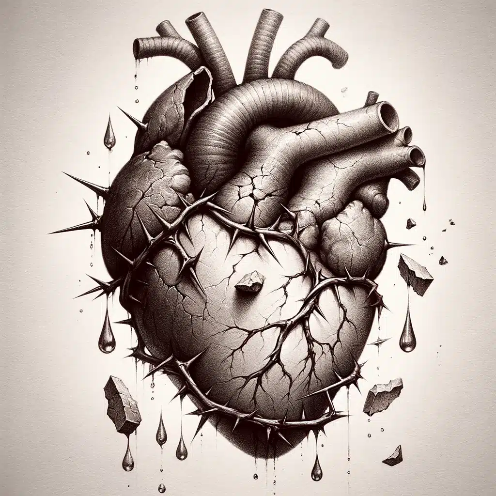 52 Healing Broken Drawing Ideas to Mend a Heart 4 Real Heart with a Twist