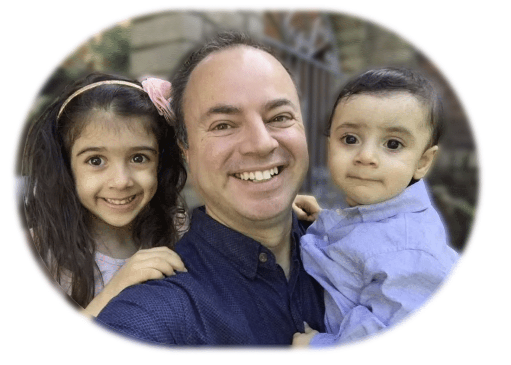 joe with his kids