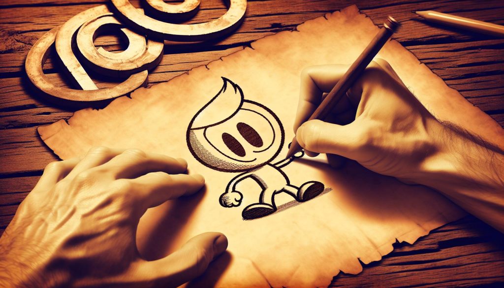 Is Fan Art Legal? Creating Without Copyright Infringement 1 man drawing copyright cartoon image