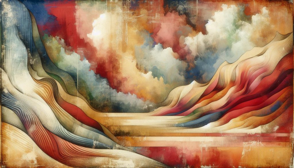 art drawing using oil pastels and watercolors