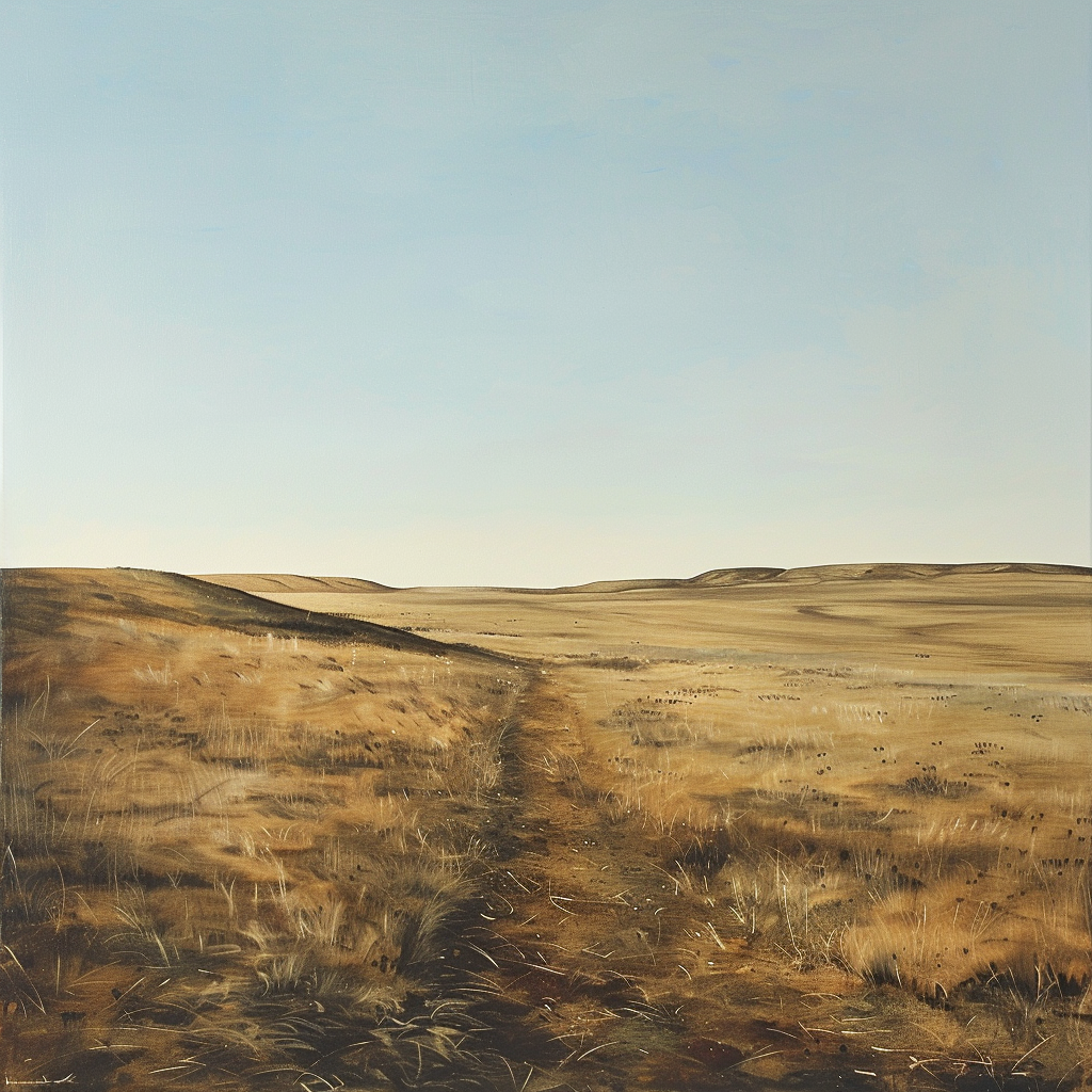 8 Depression Painting Ideas for Emotional Relief 7 painting of a desolate grassland