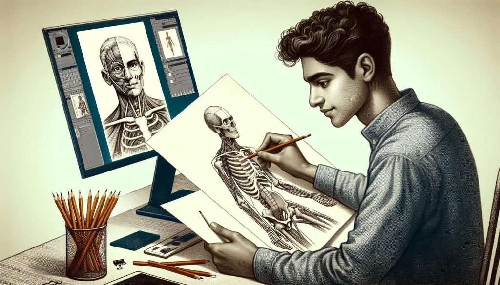 Get Better At Anatomy Drawing: Tips to Improve Your Art 1 using technology to get better at anatomy drawing