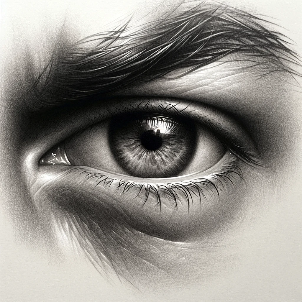 27 Cool Drawing Ideas of Eyes: From Realistic to Anime 37 drawing of an angry eye