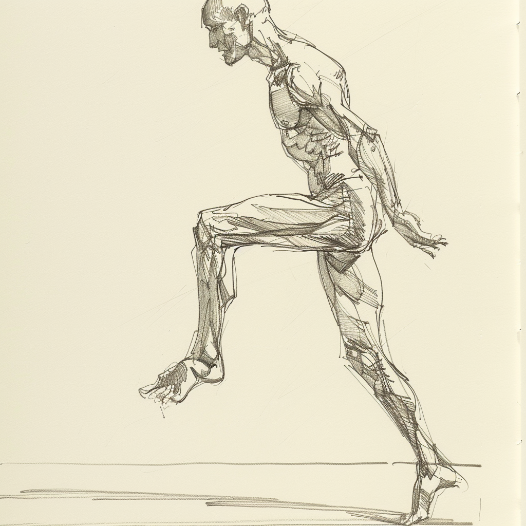 A Guide To Human Figure Drawing: Techniques, Challenges, and Practice Tips 15 dynamic action pose reference image 3