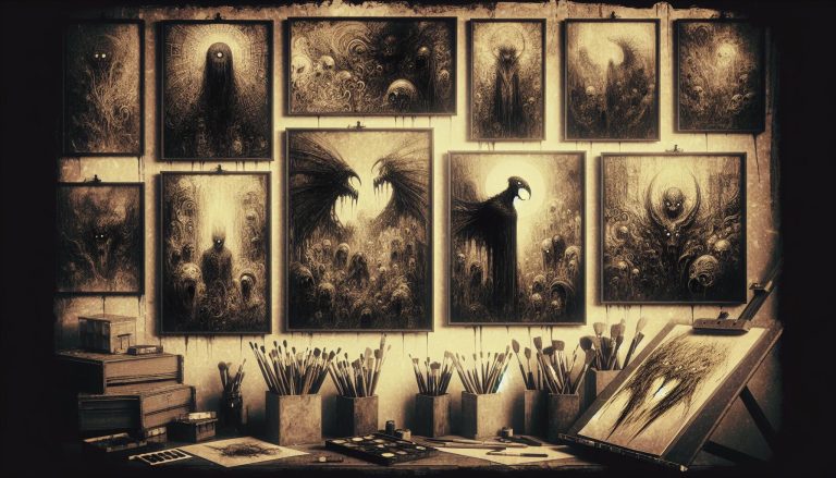 easy dark drawing ideas