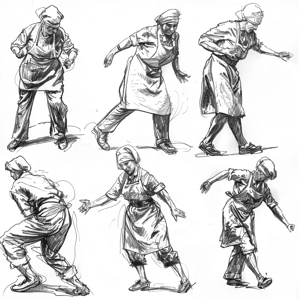 Ultimate 51 Reference Images Of Female Poses for Artists 27 female occupation poses reference image of a chef