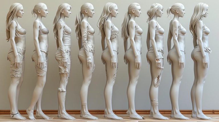 Female pose reference image