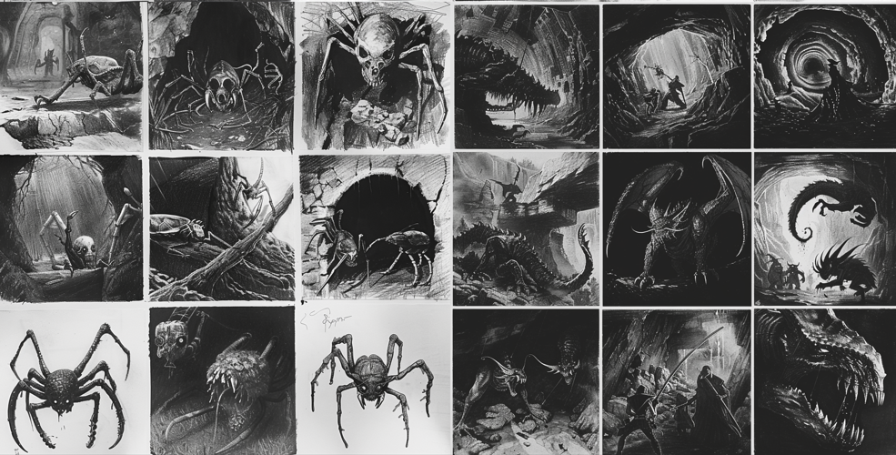 Over 500 Drawing Ideas & Inspiration To Unlock Your Dark Art 12 Mythical creatures lurking in shadowy caves.