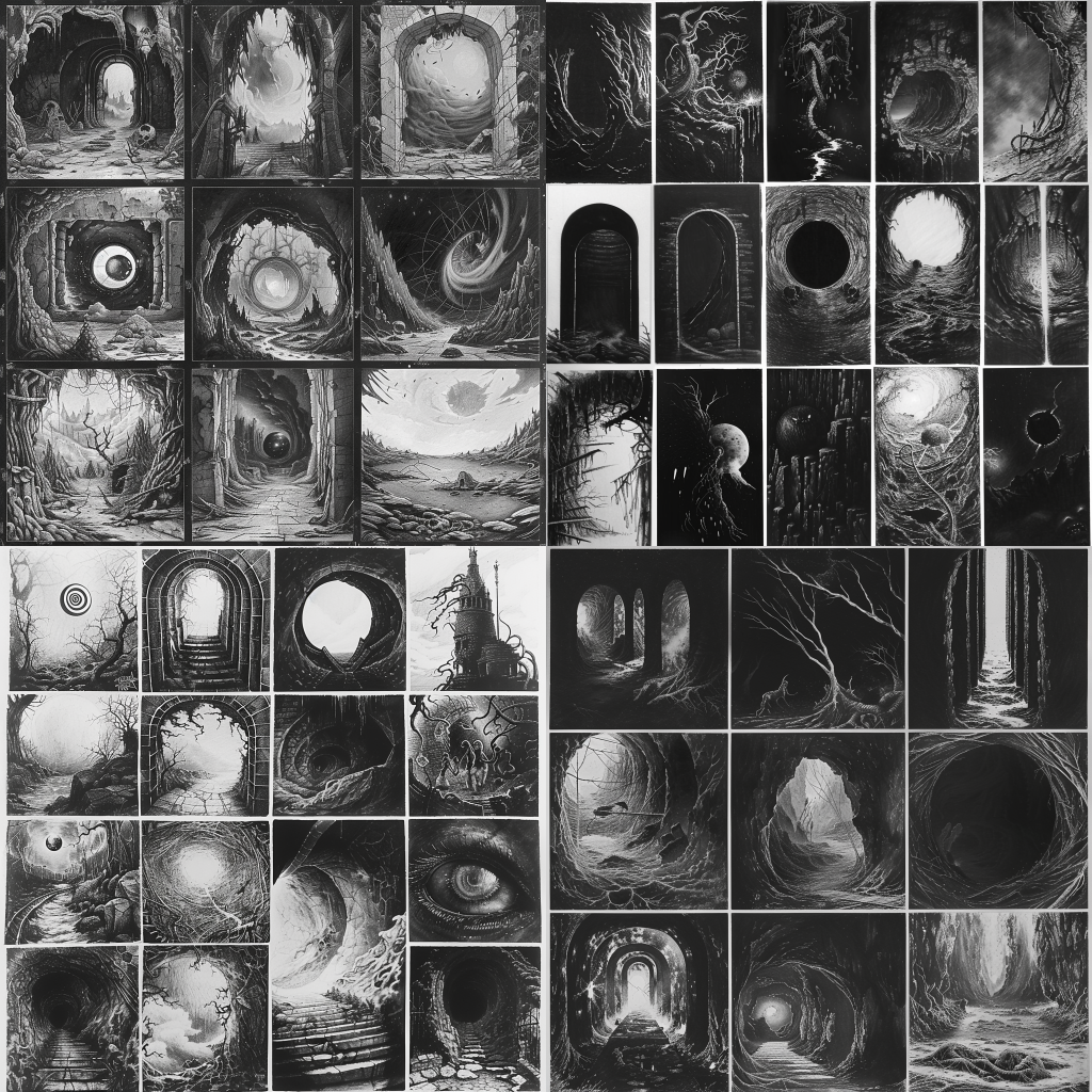 Over 500 Drawing Ideas & Inspiration To Unlock Your Dark Art 18 Portals to dimensions filled with unspeakable horrors.