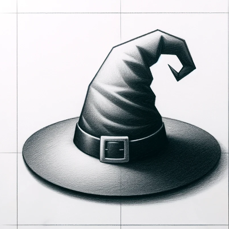 Over 500 Drawing Ideas & Inspiration To Unlock Your Dark Art 29 easy to draw witches hat
