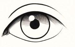 27 Cool Drawing Ideas of Eyes: From Realistic to Anime 34 drawing an eye Step 3 - Next, let's tackle the iris. Picture drawing a smaller circle inside your almond.