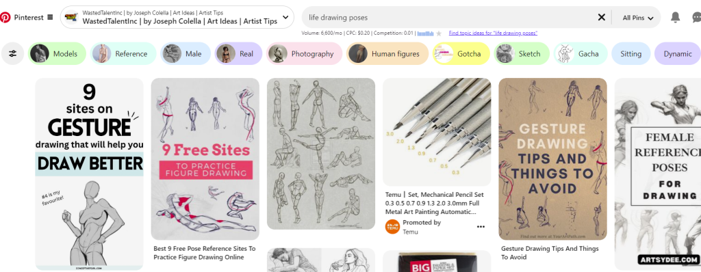 Best Life Drawing Poses: Techniques & Figure Reference Poses 27 pinterest life drawing poses references