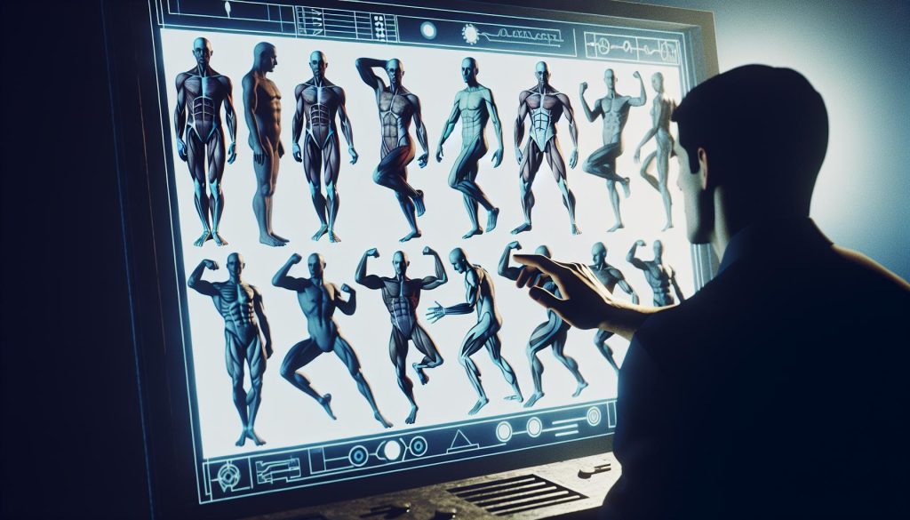 Master Figure Drawings Using Real Body Reference Poses 12 man referring to online body reference model