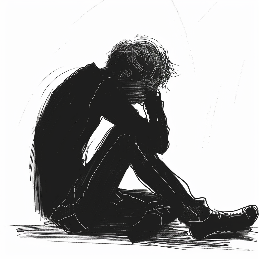 Mastering Sad Poses: A Drawing Reference Guide for Artists 10 sad pose collapsed posture