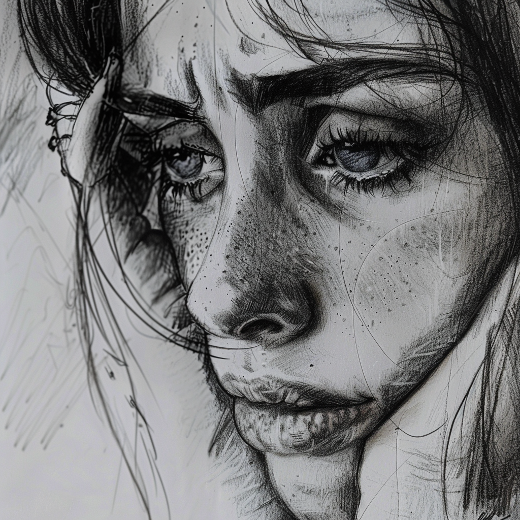 Mastering Sad Poses: A Drawing Reference Guide for Artists 11 sad pose looking downward