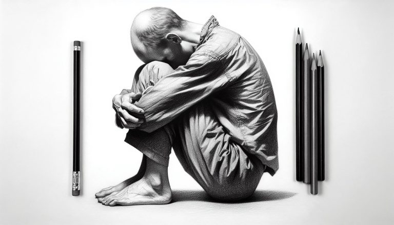sad poses drawing reference