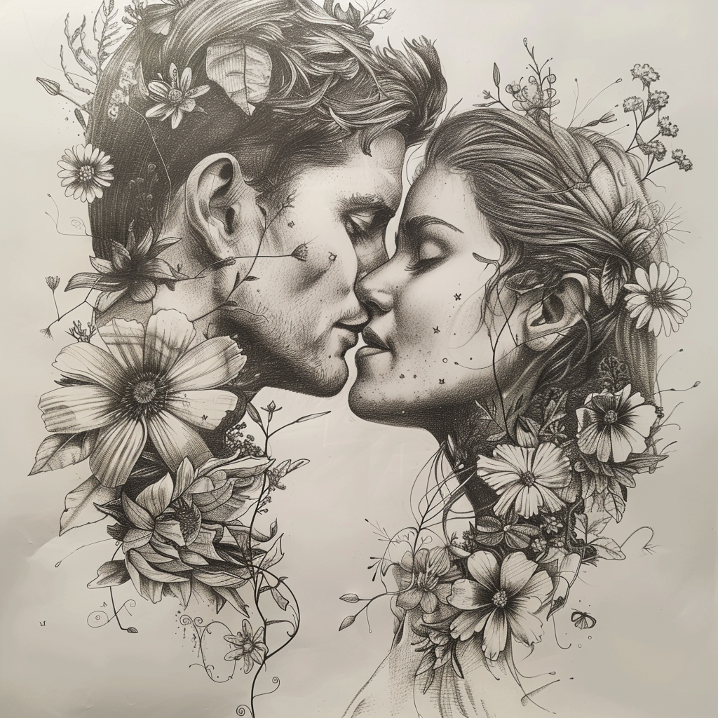 Easy Love Drawing Ideas: From Hearts to Romantic Arts 19 spring themed love drawing