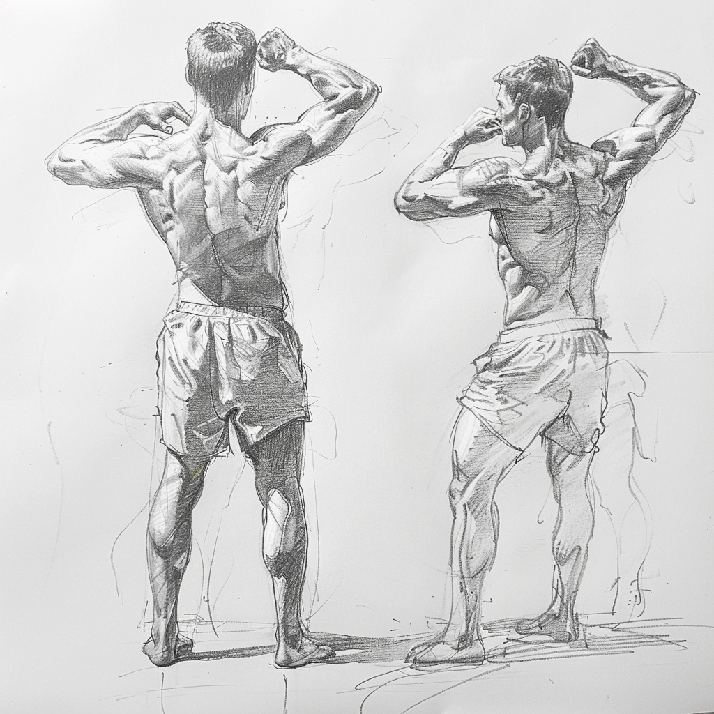 Best Life Drawing Poses: Techniques & Figure Reference Poses 17 twisting torso pose for life drawing
