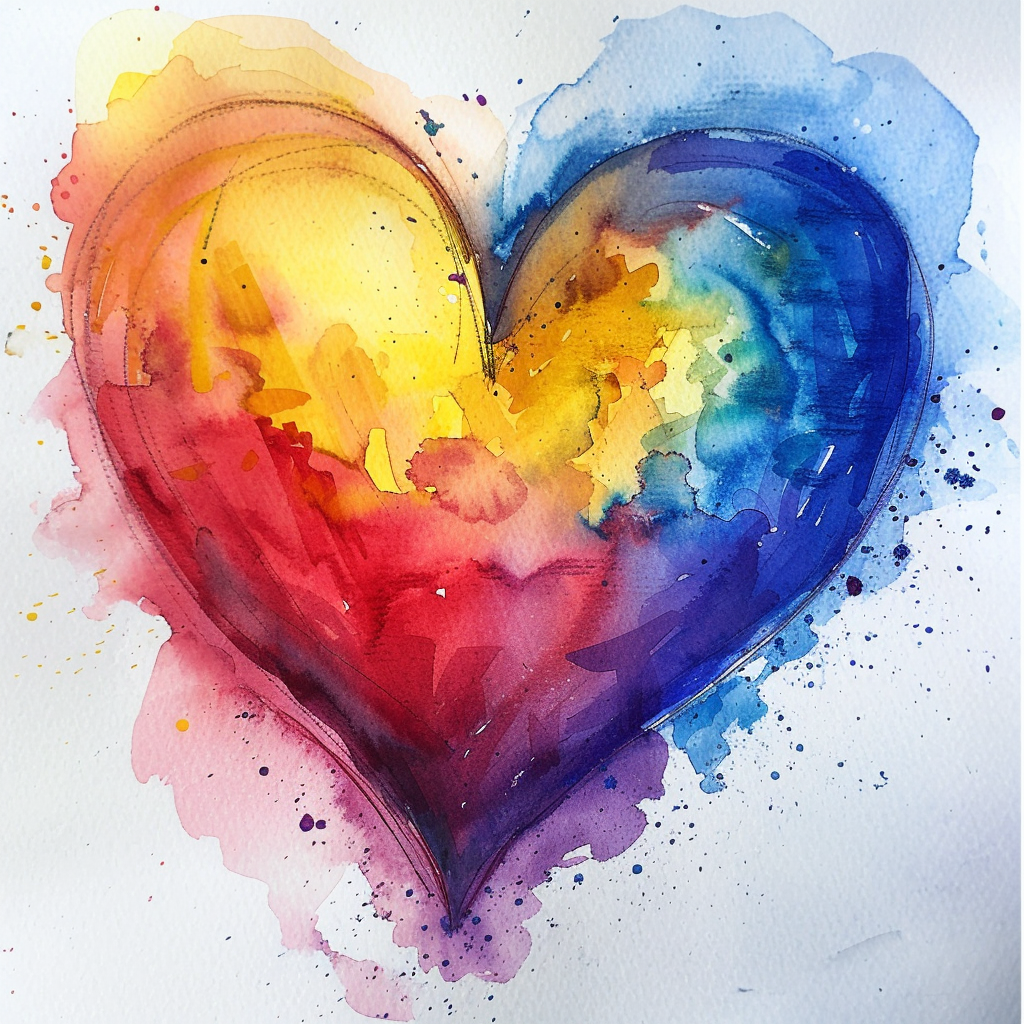 Easy Love Drawing Ideas: From Hearts to Romantic Arts 20 watercolor heart painting techniques