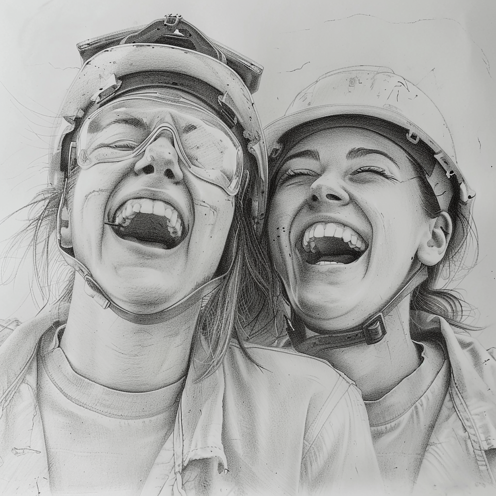 30+ Best Friend Drawing Ideas For Girls (Women, Teens and Preteens) 10 2 women supporting each other in their careers laughing